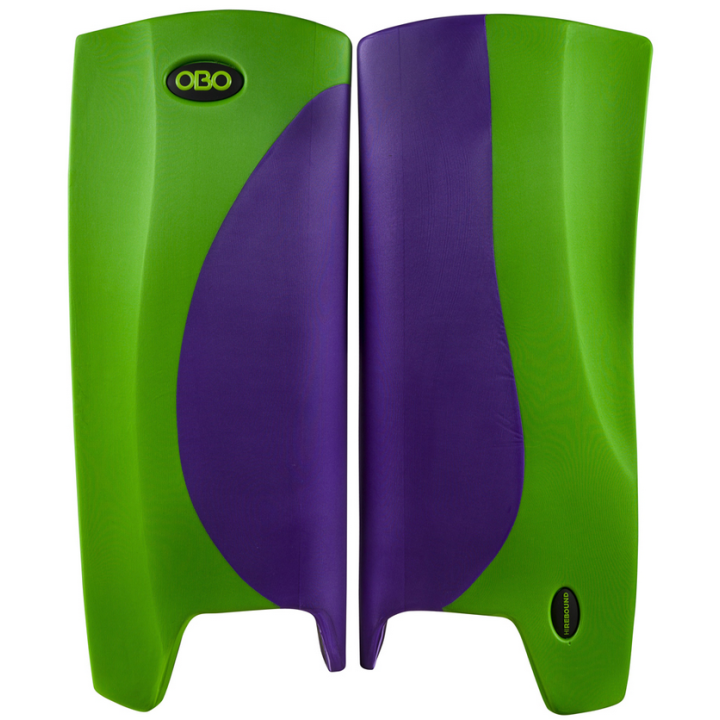 Guardas Portero Hockey OBO ROBO Hi Rebound Verde-Morado