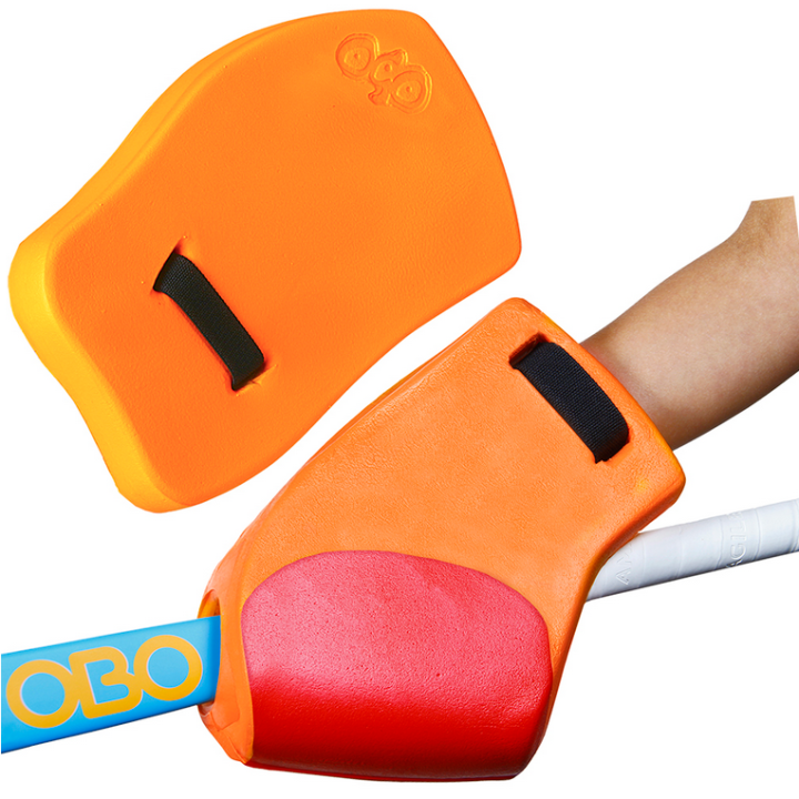 Par de Guantes Portero Hockey OBO OGO Plus Naranja