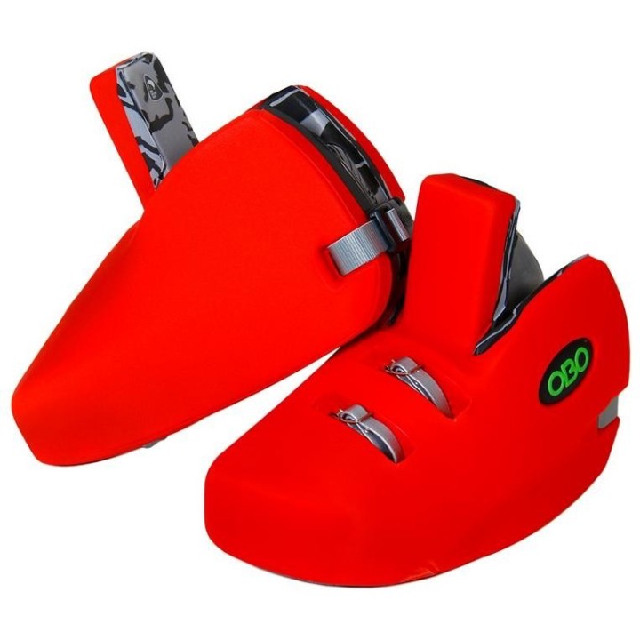 Pies Portero Hockey OBO ROBO Plus Rojo