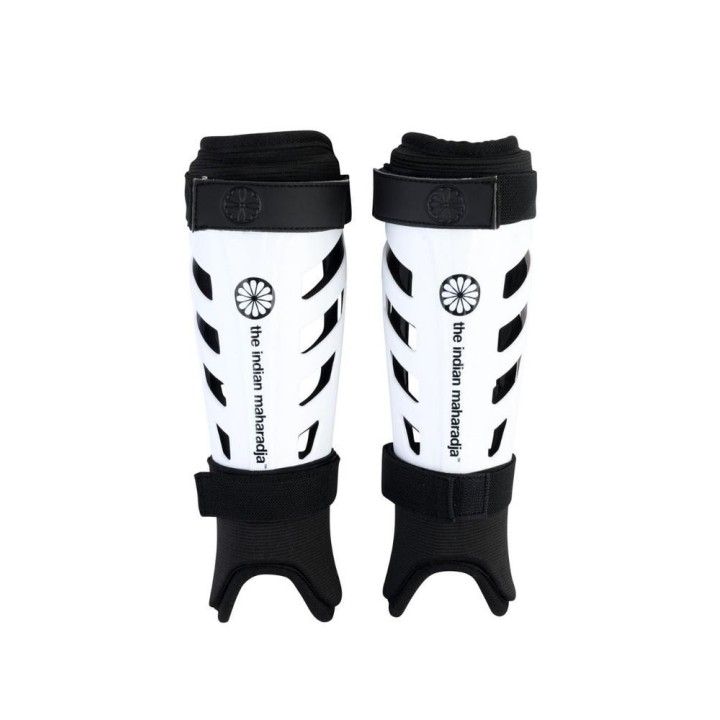 Espinilleras Hockey Indian Maharadja Junior Lavables Blancas