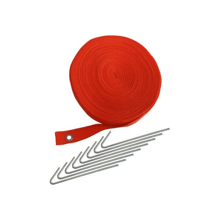 Cinta Delimitadora 48 m x 4 cm Roja