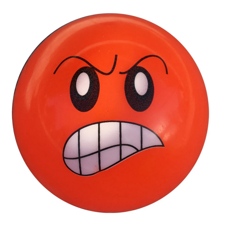 Bola Blanda de Emoji Naranja para niños