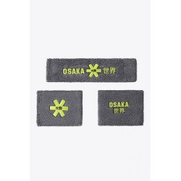 Cinta Pelo y Muñequera Osaka Set Gris Lima
