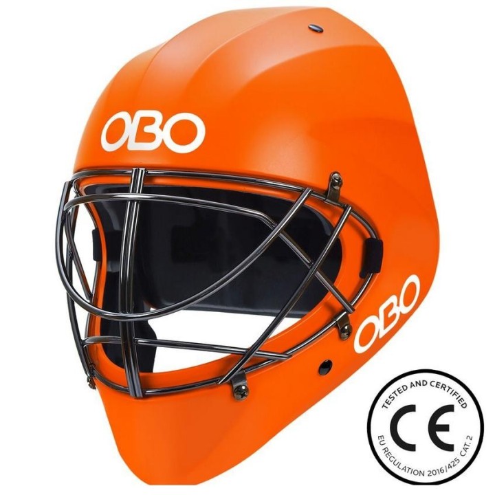 Casco Portero Hockey OBO ABS Junior Naranja
