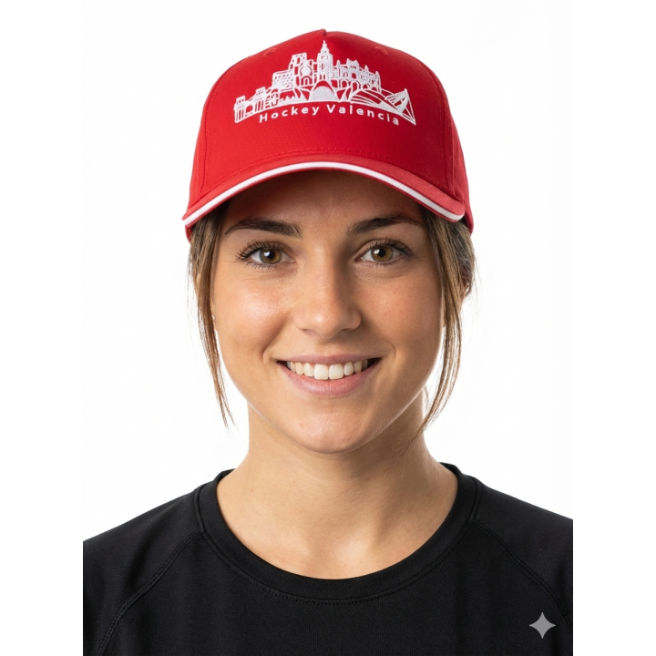 Gorra Roja Skyline Valencia Hockey