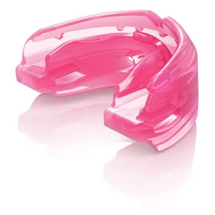 Protector Bucal Hockey Doble para Brakets Shock Doctor Rosa