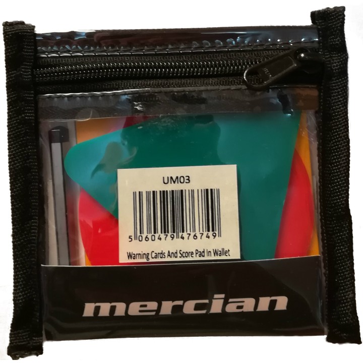 Tarjetas y Bloc Tanteo para Árbitros Mercian