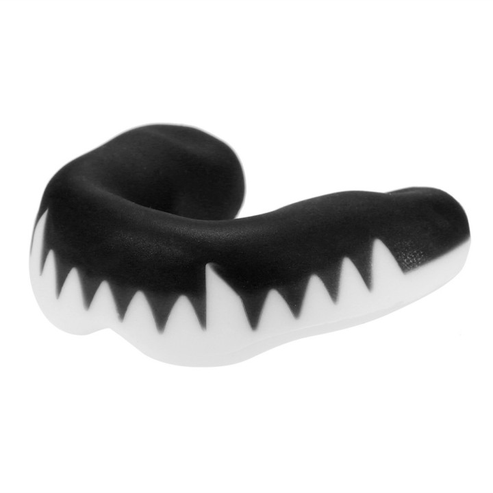 Protector Bucal para Hockey Colmillos Negro-Blanco