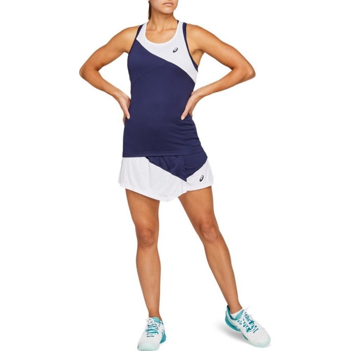 Asics Club W Falda Pantalón Peacoat/Brillant White