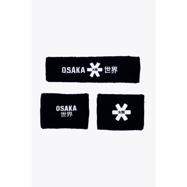 Cinta Pelo y Muñequeras Osaka Set 2.0 Azul Marino