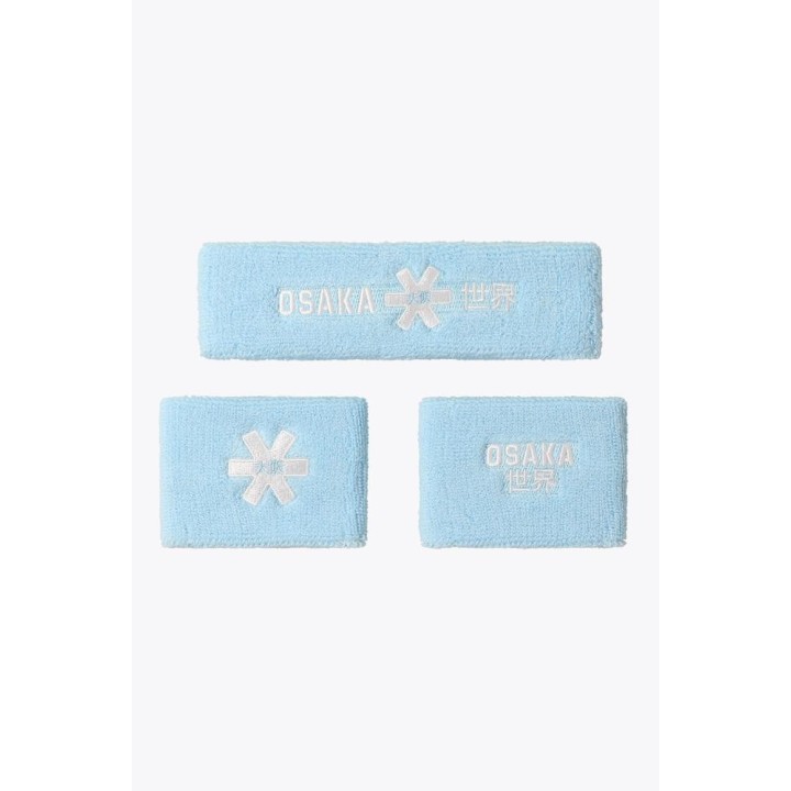 Cinta Pelo y Muñequera Osaka Set 2.0 Celeste | Todo Para Hockey