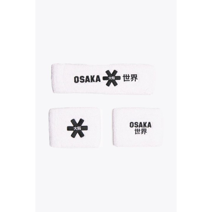 Cinta Pelo y Muñequera Osaka Set 2.0 Blanco | Todo Para Hockey