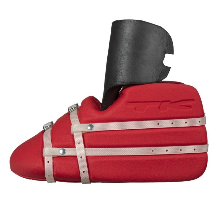 Pie para portero de hockey TK 2 rojo, lateral interior