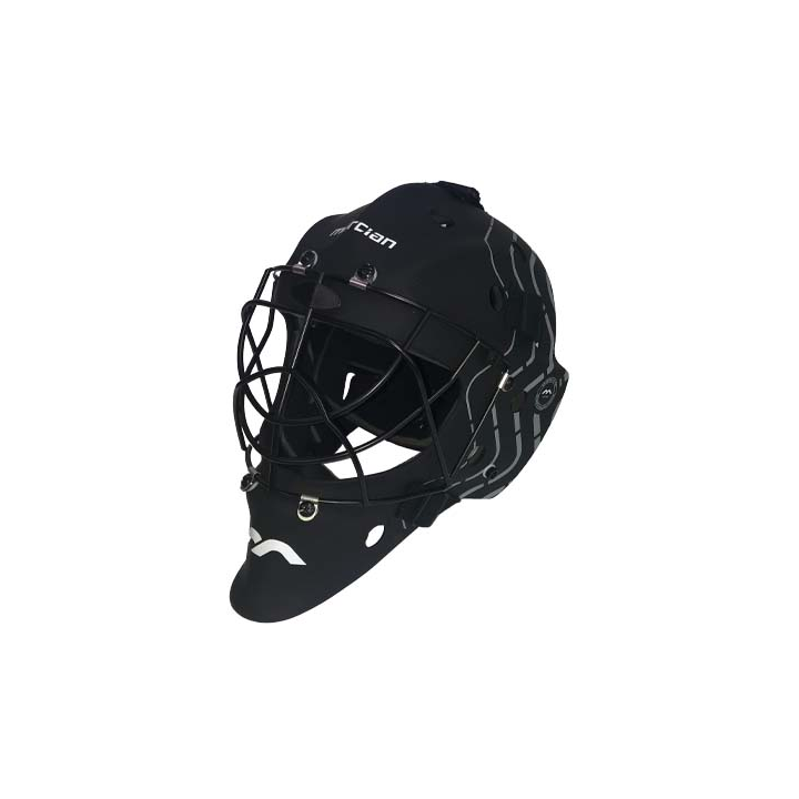 casco portero hockey mercian genesis 2, foto oblicua izquierda
