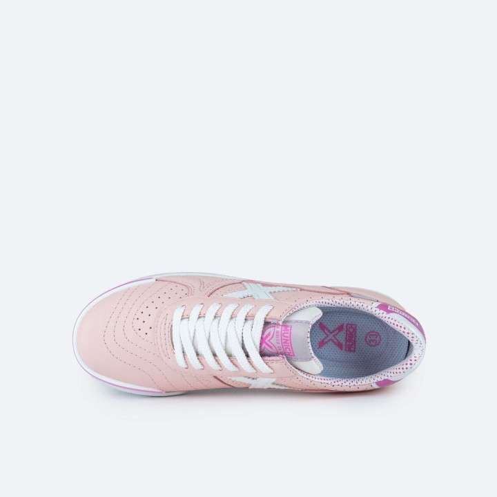 Zapatillas Hockey Sala Munich G3 Kid Profit 409 rosas, foto vista superior.