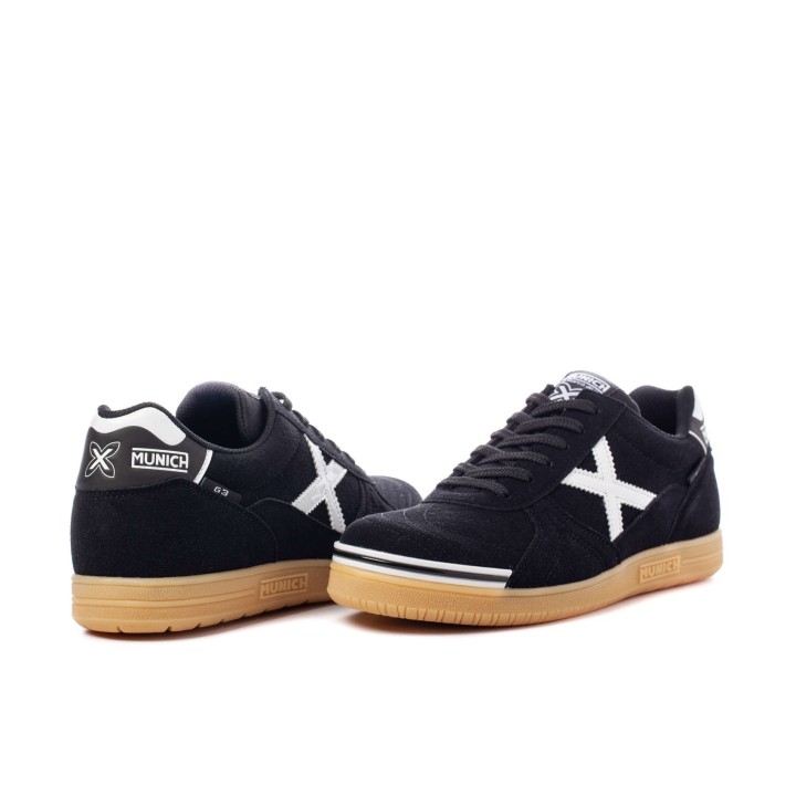 Zapatillas Hockey Sala Munich G3 Kid Profit 1008 negras, foto par.