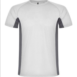 Camiseta Roly Shanghai Blanco Gris Plomo